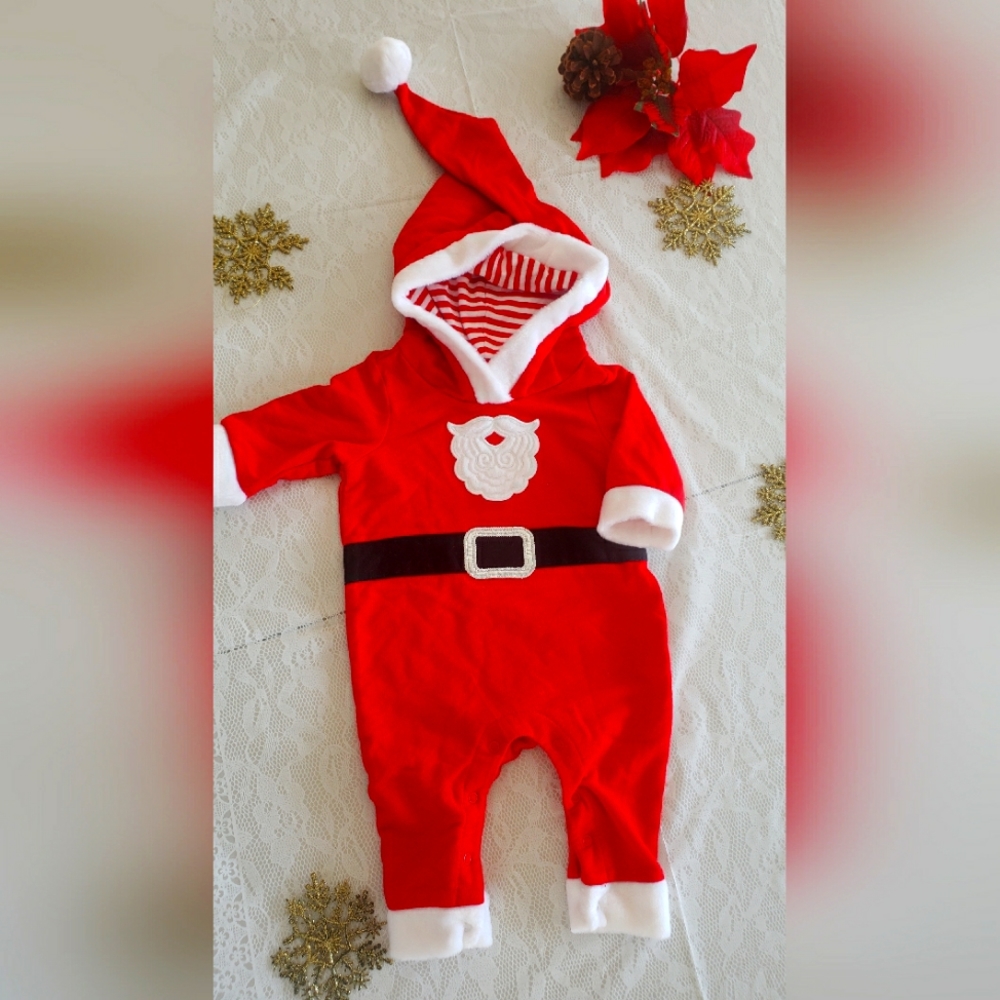 Cat & Jack Santa Onesie
